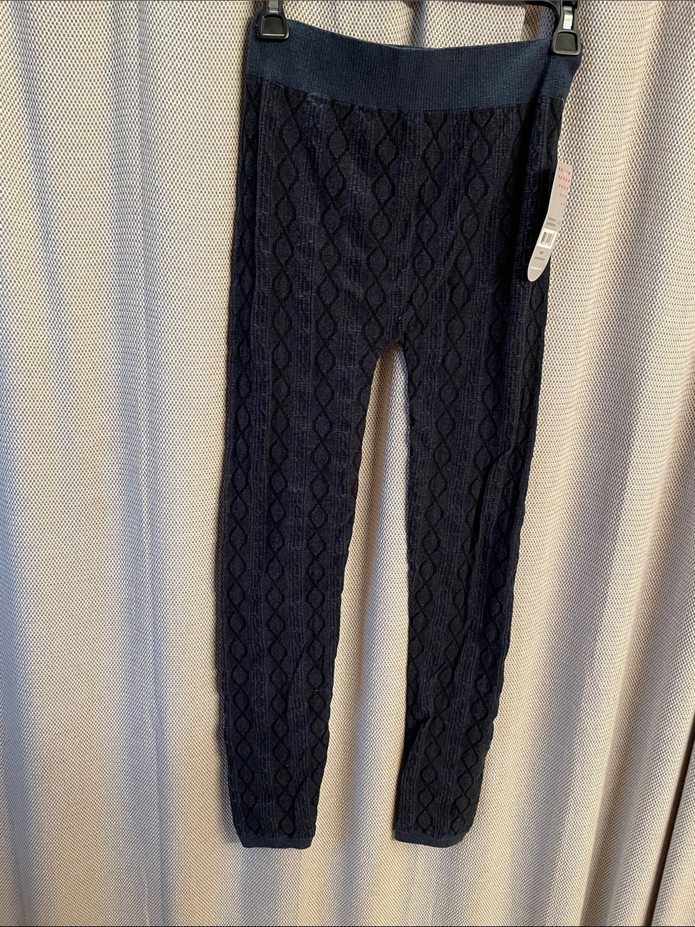 Women’s Navy Cable Knit Leggings